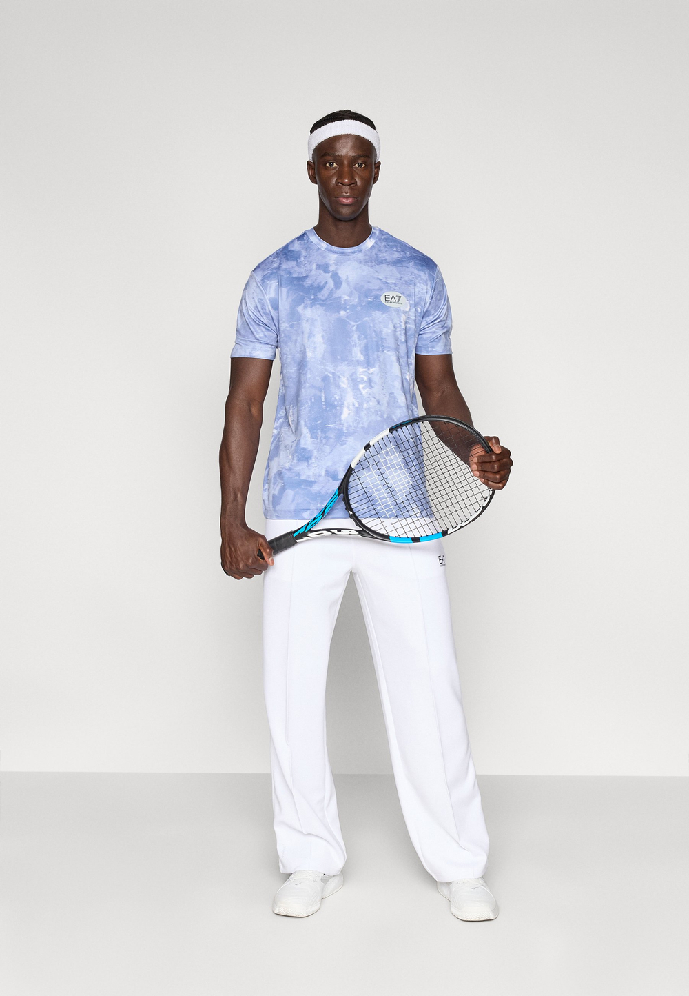 EA7 Emporio Armani TENNIS PRO - Спортивная футболка - Голубой
