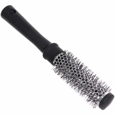 Расческа массажная брашинг «СЕКРЕТ ТВОЕЙ КРАСОТЫ», цвет черный, матовое покрытие, 2.5*22см