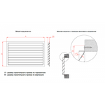 Вентиляционная решетка накладная ННО