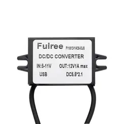 Преобразователь повышающий с USB 5V до 12V DC5.5 * 2,1 разъем