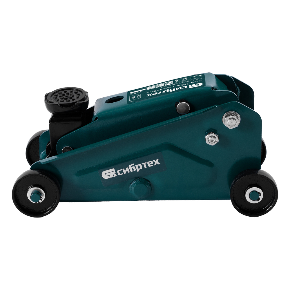 Домкрат гидравлический подкатной, 2,5 т, 148-387 мм, в пласт. кейсе Сибртех