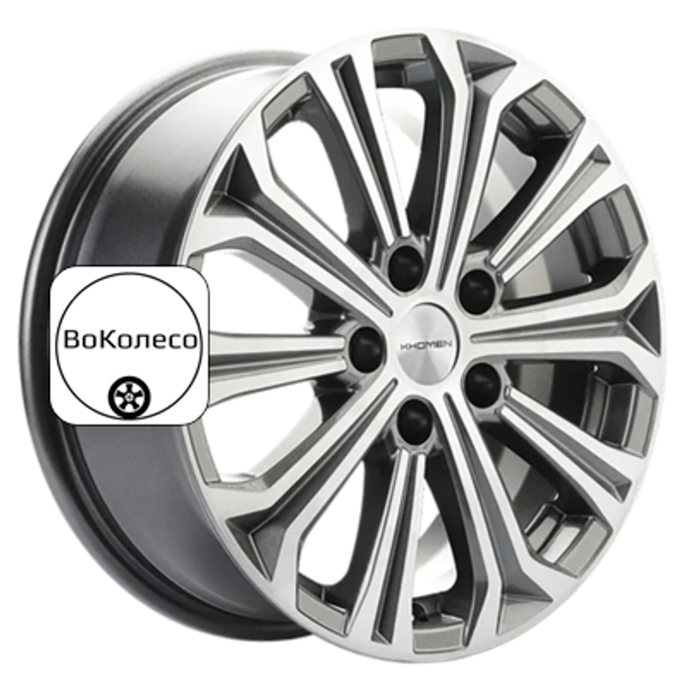 6,5x16/5x114,3 ET45 D60,1 KHW1610 (Toyota/Suzuki) Gray-FP Khomen Wheels