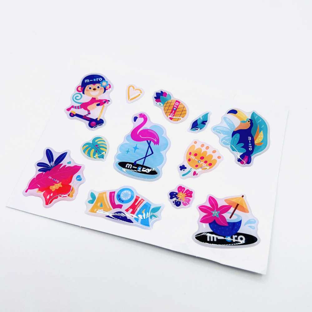 Стикерпак объемный m-cro Алоха, 100/145 мм