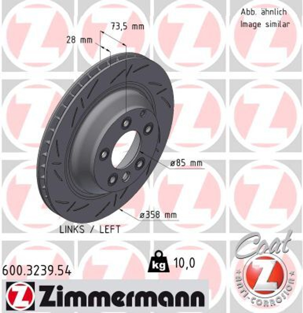 ZIMMERMANN - 600323954-ZIM - Brake Disc