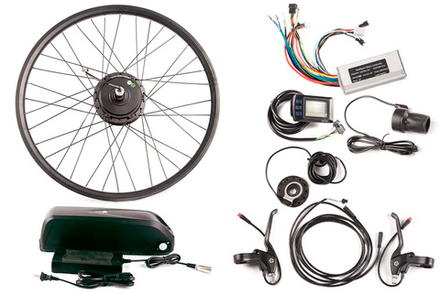 Мотор-колесо (комплект) SKN 36V 500W LCD 27.5" + АКБ 36V 10А/ч (HL)