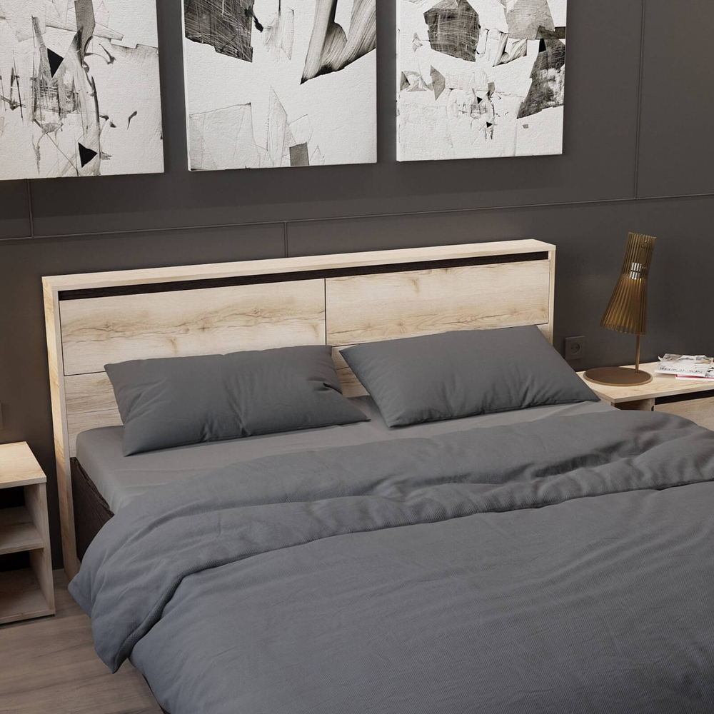 Кровать двойная (1,6х2,0) "Берген" серия 3