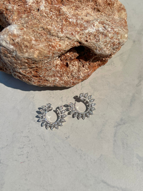 Серьги ажурные