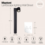 Наземный низкий светильник Maytoni Wall Street O010FL-01B