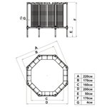 Батут с ограждением Starter диам. 210 см