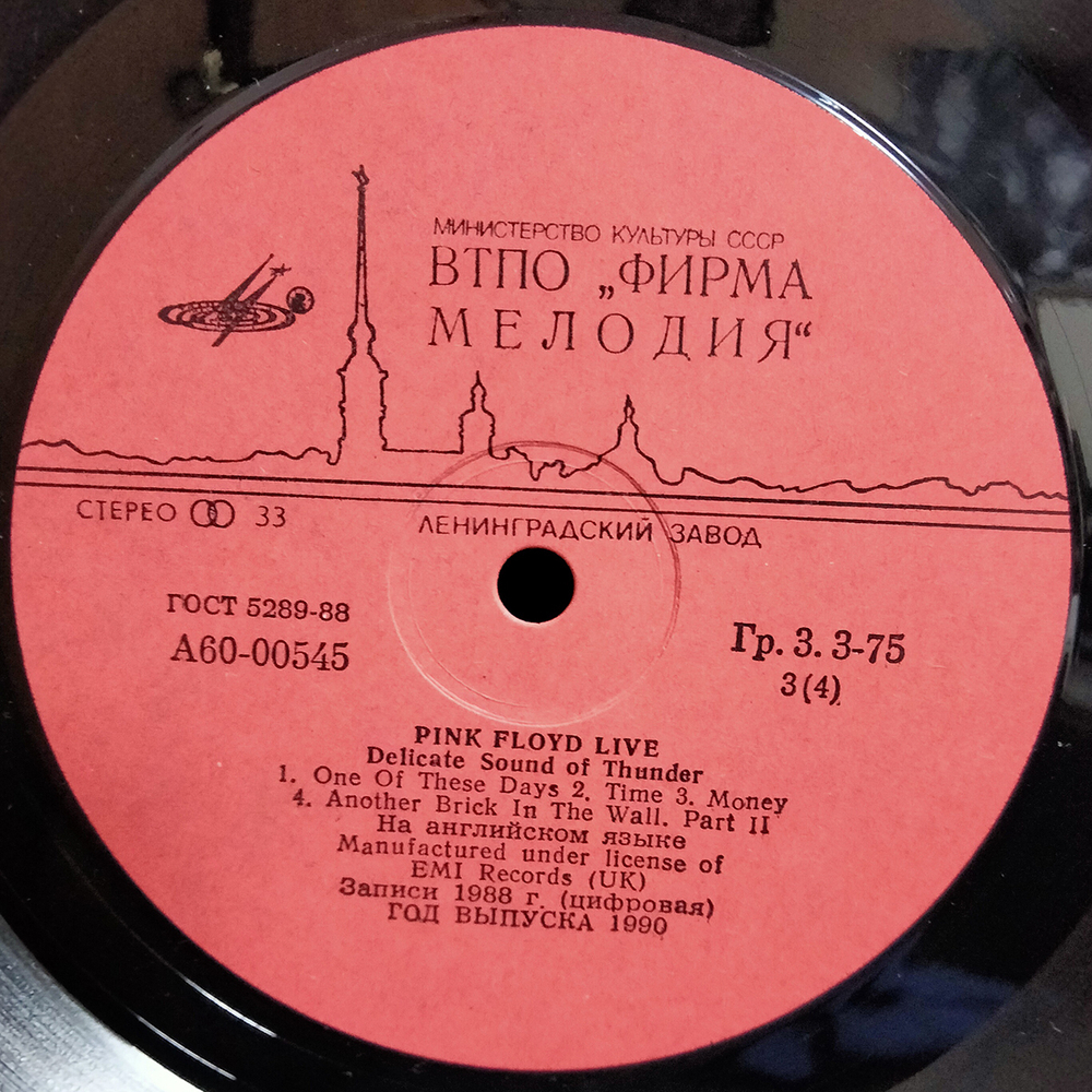 Pink Floyd / Delicate Sound Of Thunder (2LP)