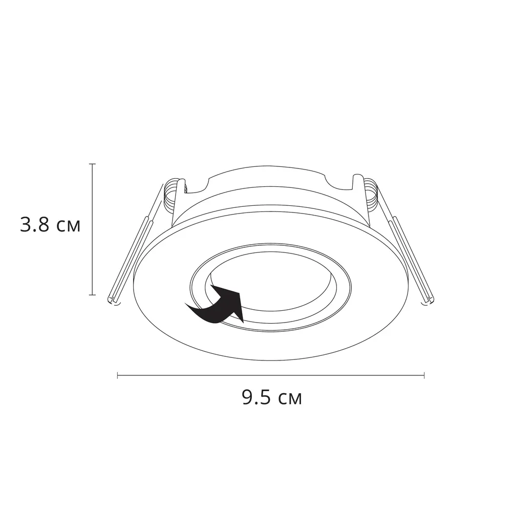 Точечный встраиваемый светильник Arte Lamp GIRO