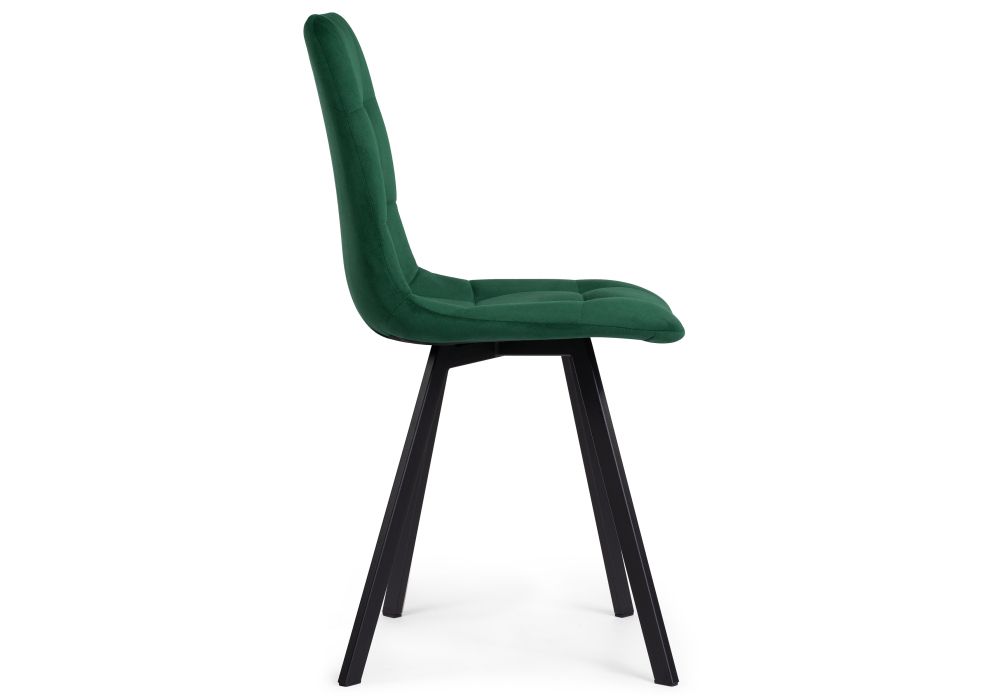 Стул на металлокаркасе Чилли черный / зеленый