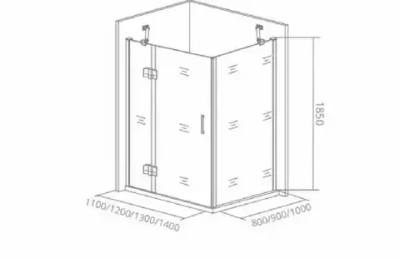 Душевой уголок Bas Saturn WTW 120*80*185 L