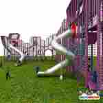 Плоский угловой комплекс «Космическая станция», 16,8×15,6×6 м