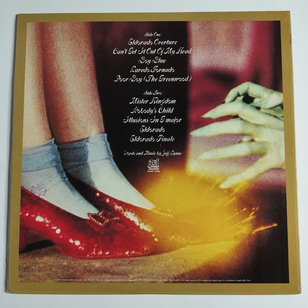 Винтажная виниловая пластинка LP ELO Eldorado A Symphony By The Electric Light Orchestra (Japan 1978) (No Obi)