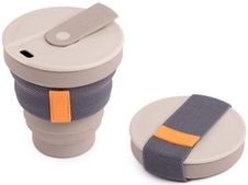 Стакан ХУНУ (HUNU)  ТЕПЛЫЙ СЕРЫЙ 350 мл (12-WGY )