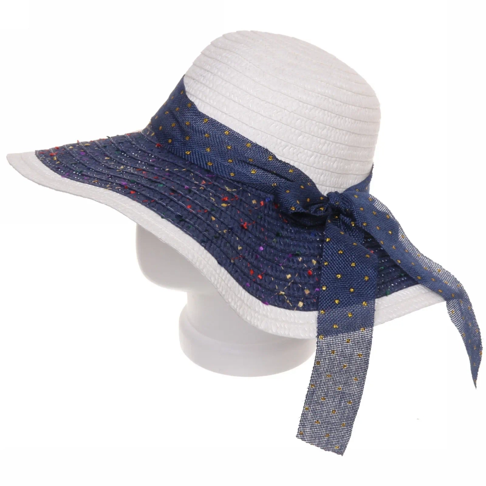 Шляпа женская с широкими полями «TiraMiSu- Адель», микс 5 цветов, р58, ширина полей 13 см