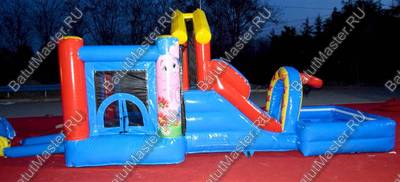 Детский надувной батут "Цирковой слоник"