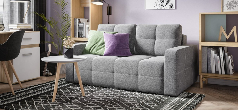 Диван Dandy Compact рогожка Malmo серый