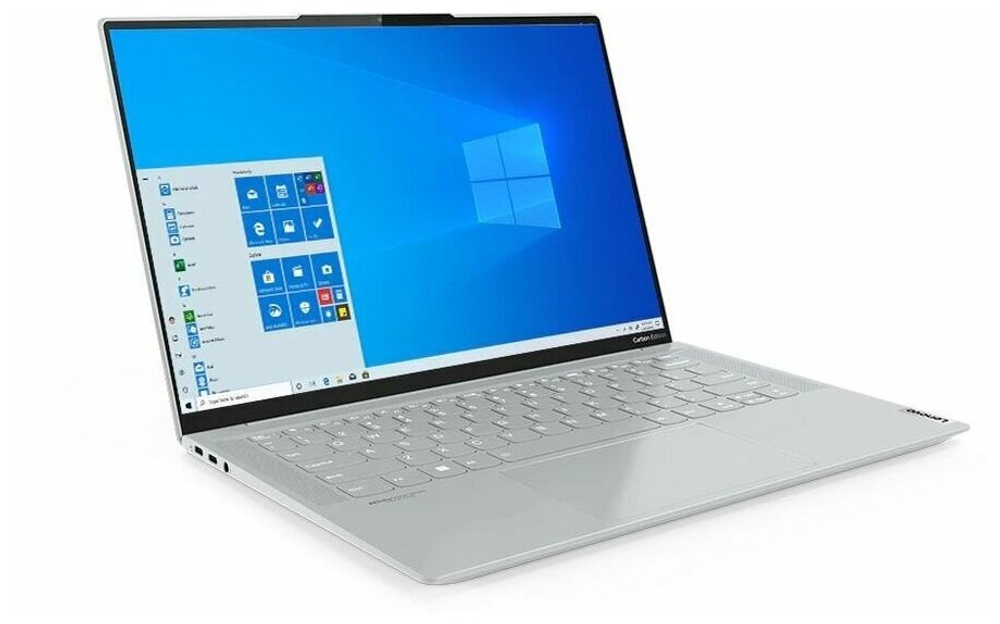 Ультрабук Lenovo Yoga Slim7 Carbon 14 ACN6. CPU: Ryzen 7 5800U, RAM: 16Gb, SSD: 512Gb, GPU: AMD Radeon, OS: DOS, LCD: 2880х1800 пикс. 90Hz, Состояние: B1