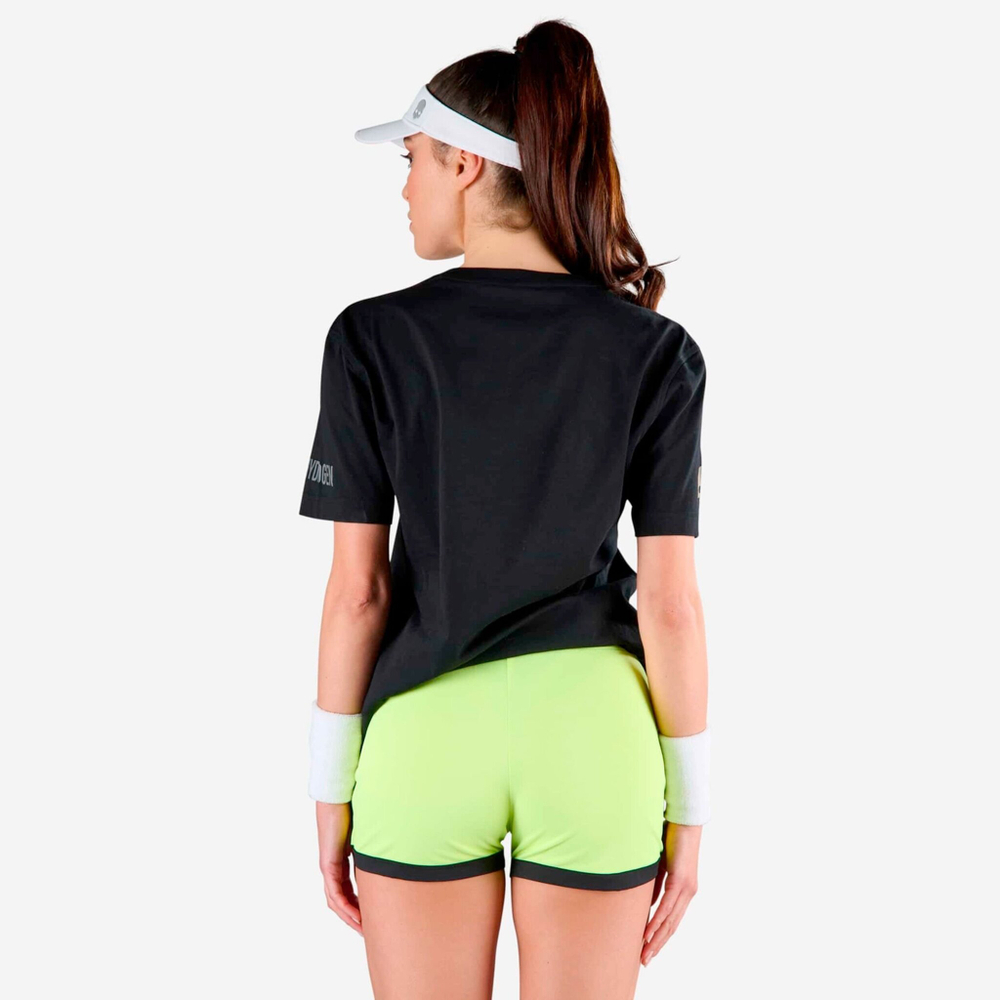 Мужское теннисное поло Hydrogen Court T-Shirt - Black, Multicoloured