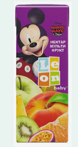 НЕКТАР LEON BABY МУЛЬТИФРУКТОВЫЙ МИККИ МАУС 200МЛ