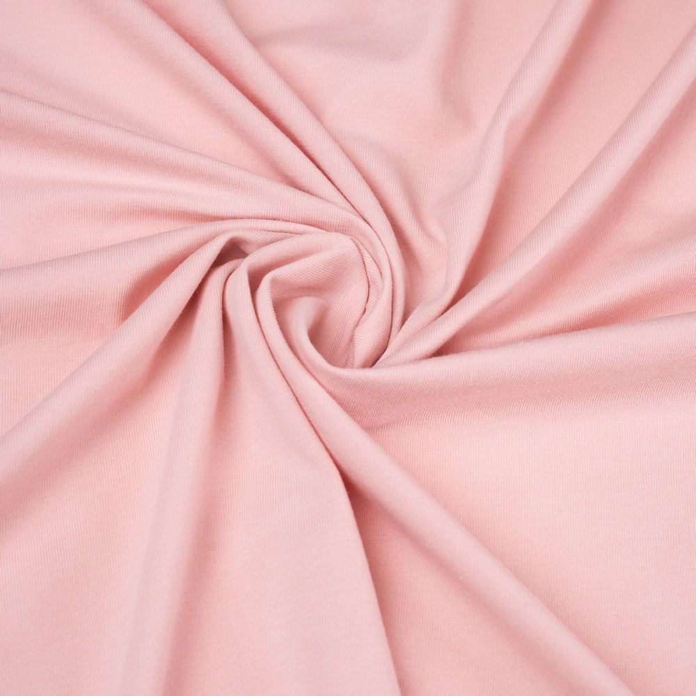 Кулирная гладь, 92% хлопок, 8% ПУ(эластан), 175 гр/м2, Пудровый (12153)