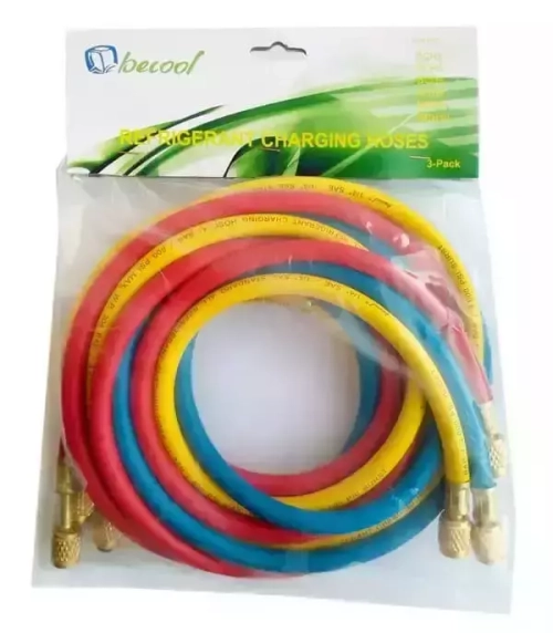 Заправочные шланги Becool BCH8 (2.4 м; 1/4" SAE; набор 3шт, до 41 Bar)