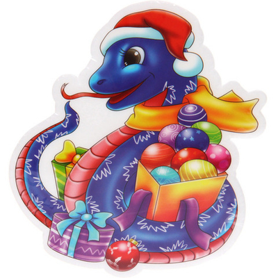 Наклейка на стекло «Синяя полоса» 20*20 см