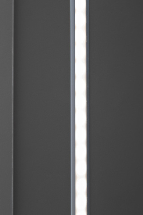 GD-10023-6 Шкаф Альто(Alto) пенал c полками,цвет серый Кобальт, фасад глухой 50x57x228.5см Garda Decor