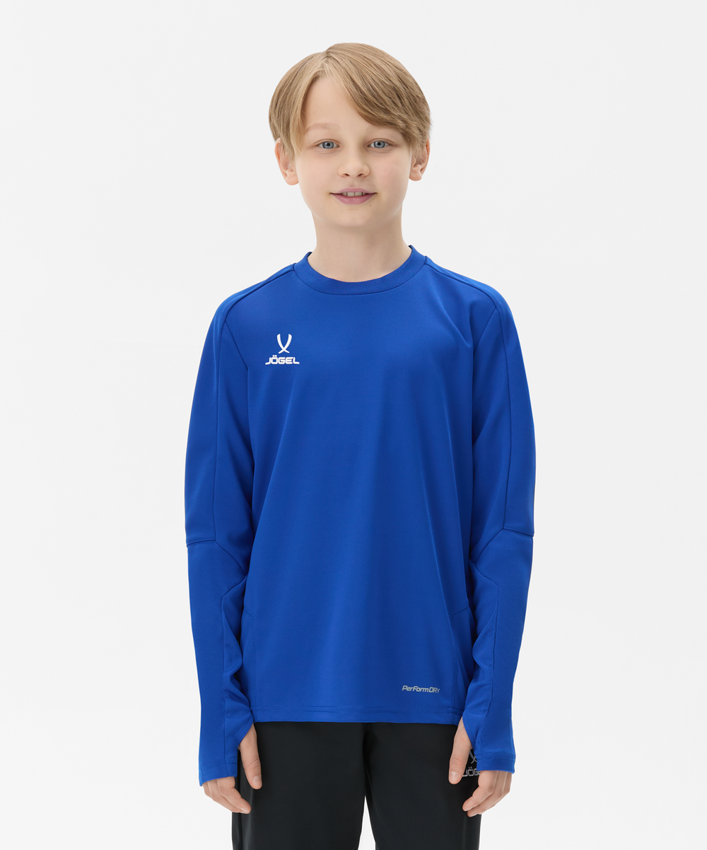 Джемпер тренировочный DIVISION PerFormDRY Pro Training Top, синий, детский