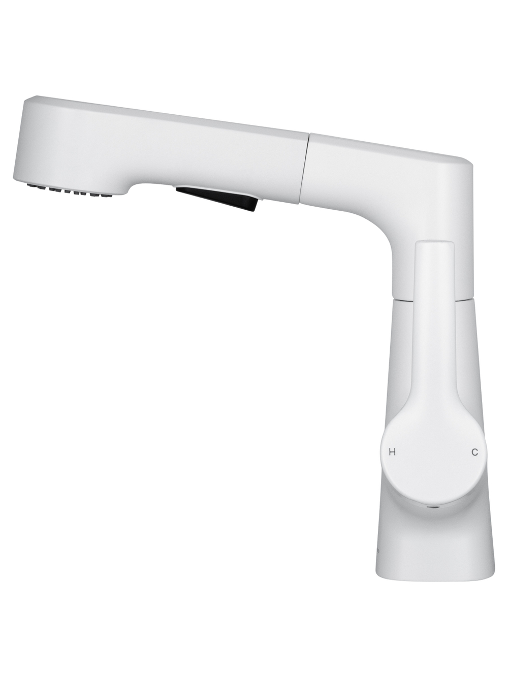 Смеситель для раковины с выдвижным изливом WONZON & WOGHAND, Белый матовый (WW-121B108-MW)