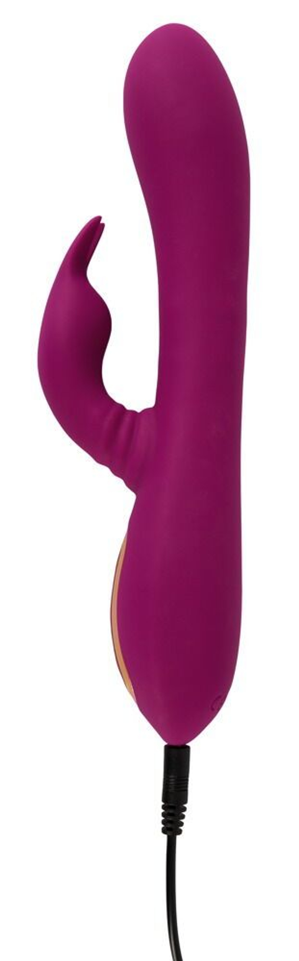 Фиолетовый вибратор 3 Function Vibrator с вращением бусин - 23 см. (Цвет: фиолетовый)