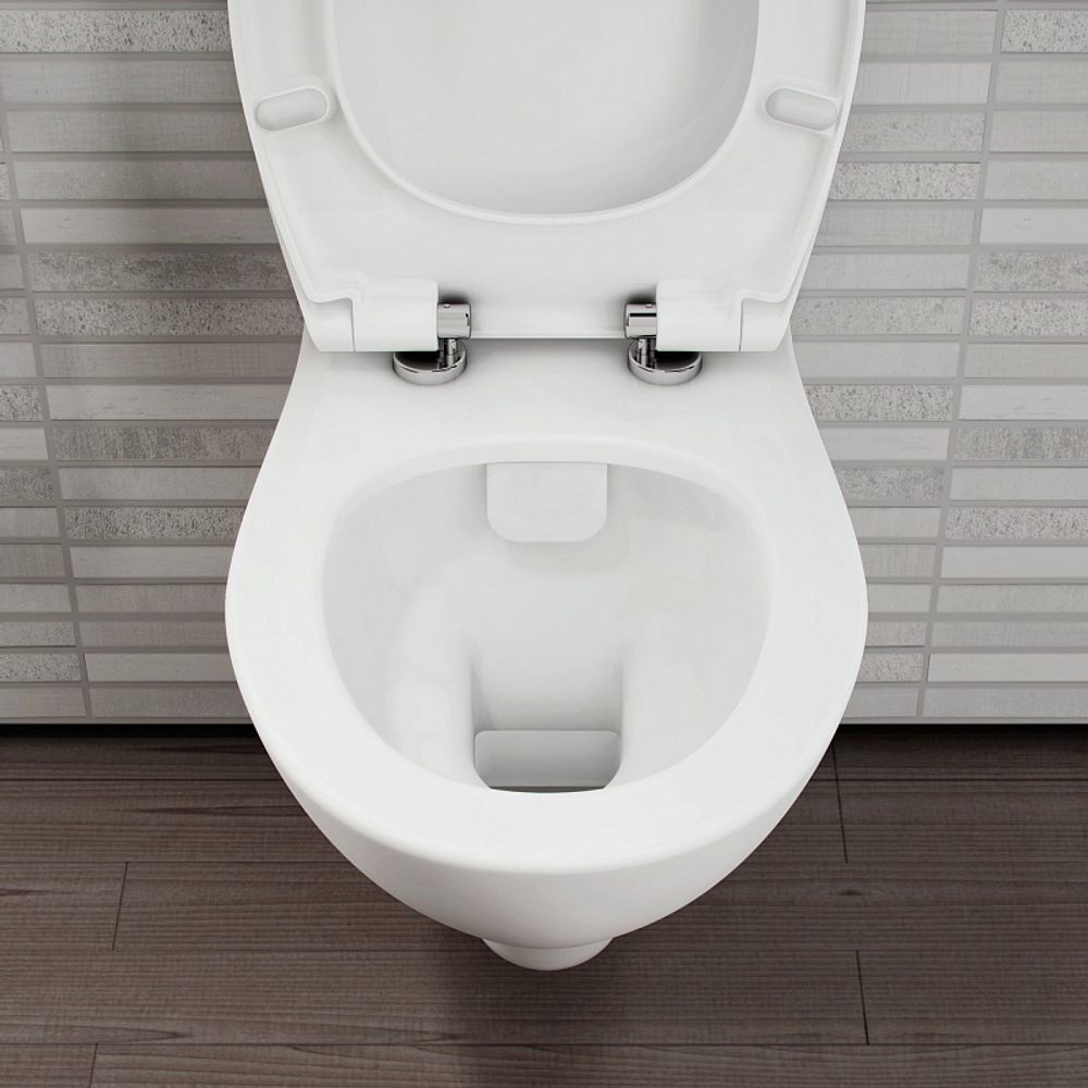 Подвесной безободковый унитаз Vitra S20, Rim-Ex с сиденьем микролифт