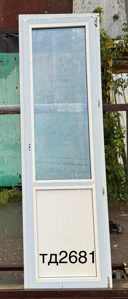 Дверь Пластиковая Б/У 230(в) х 70(ш) Балконная