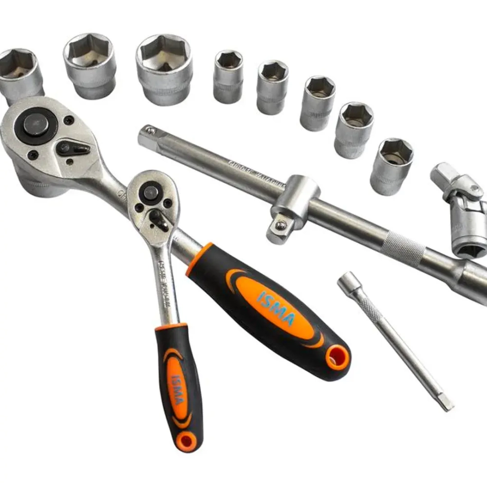 Набор инструмента 303пр. 1/4'',1/2''(6гр.)(4-32мм) ISMA ISMA-53034