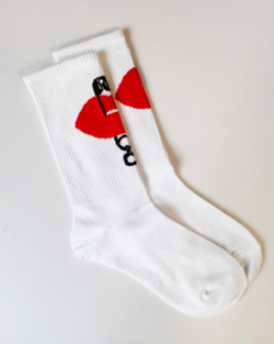 Носки р.35-40 "Абстракция" Red Lipstick