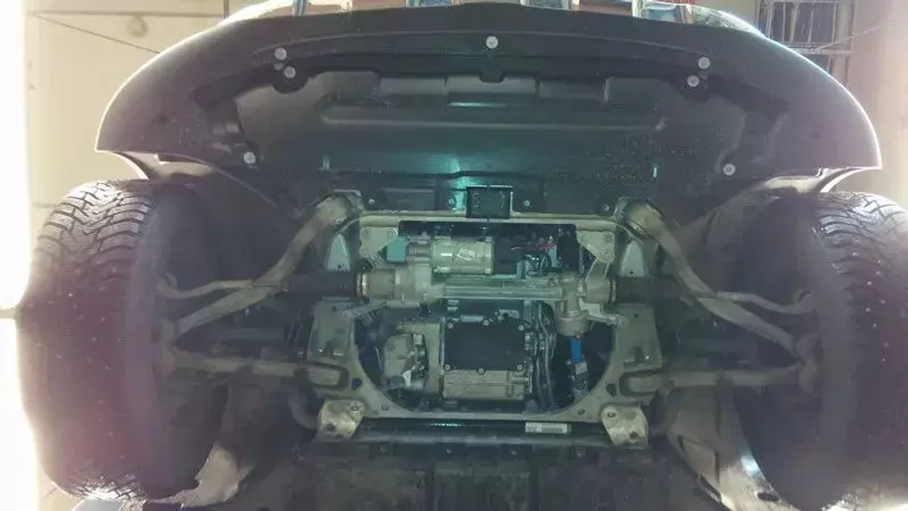 Защита картера двигателя (4 мм, алюминий) для Mercedes GLC-Class 2015-2022 Sheriff.13.3245