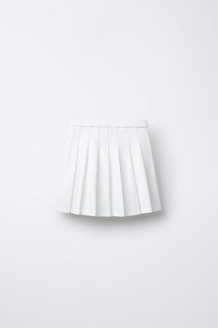 ZARA ЮБКА В СКЛАДКУ С ДЕТАЛЬЮ «СЕРДЦЕ», ЭКРЮ