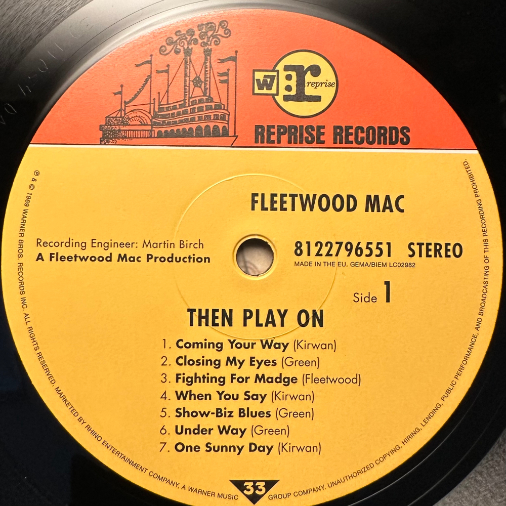 Fleetwood Mac - Then Play On (Европа 2015г.)