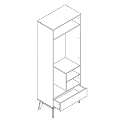 Шкаф двухдверный "Калгари" молодежная