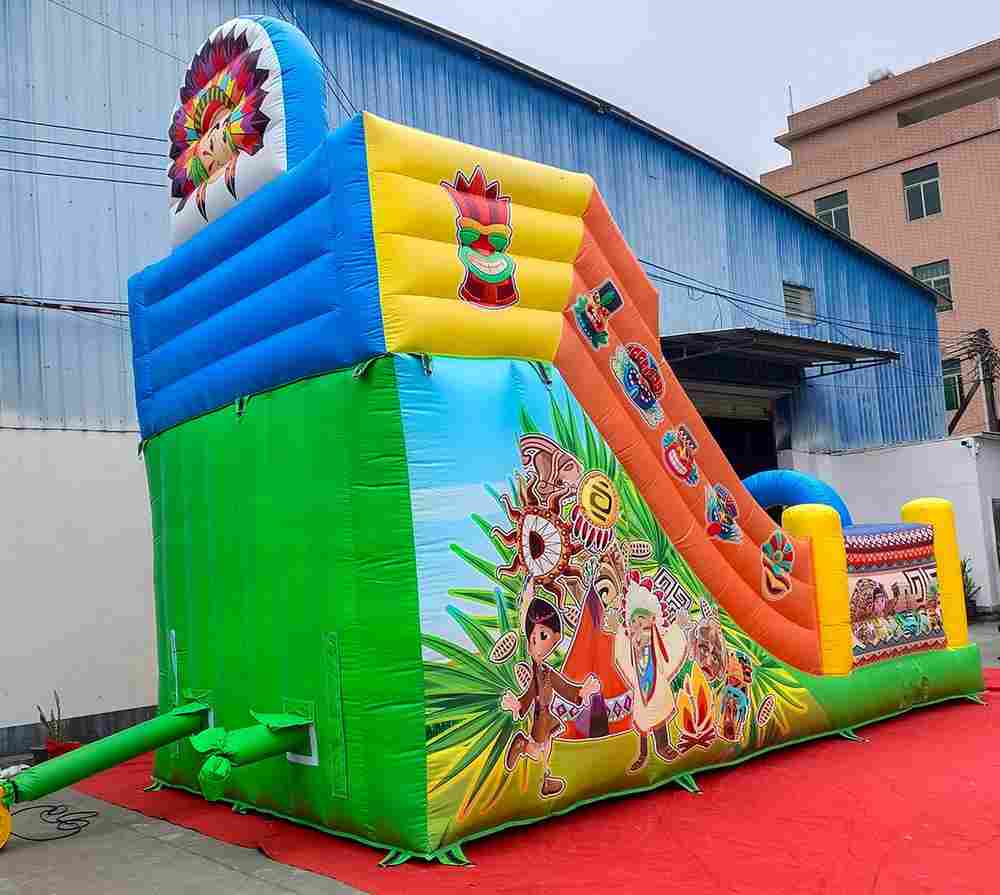 Надувная горка «Индиана ЭКСТРА», 7x4x6 м.