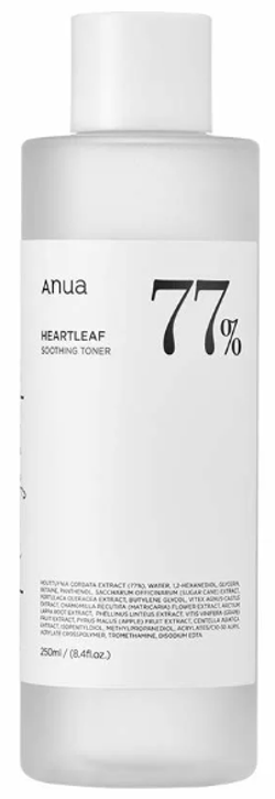 Anua Heartleaf 77% Soothing Toner тонер для лица 250мл