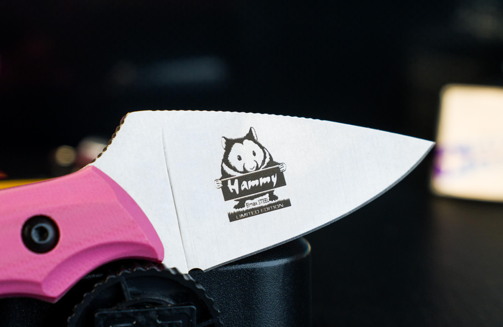 Туристический нож Hammy Elmax StoneWash Pink Kydex