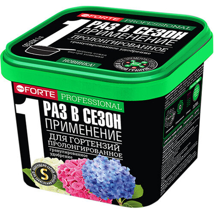 Удобрение BONA FORTE Для гортензий с биодоступным кремнием, гранулированное пролонгированное, 1 л