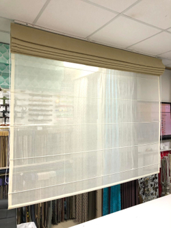 Римская штора День-Ночь из тканей Megara 5505 col 5 и Arya Doss v-02