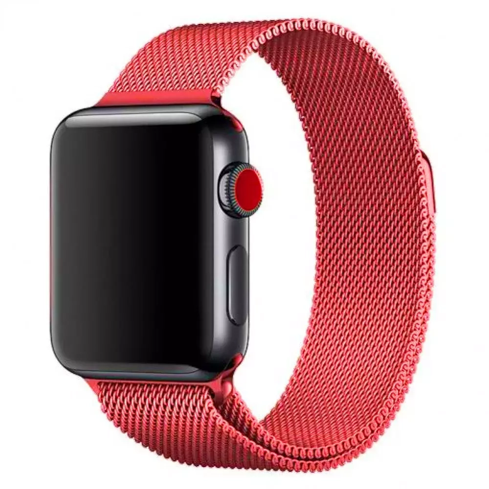 Браслет-ремешок для Apple Watch MILANESE (42-44mm) розовый