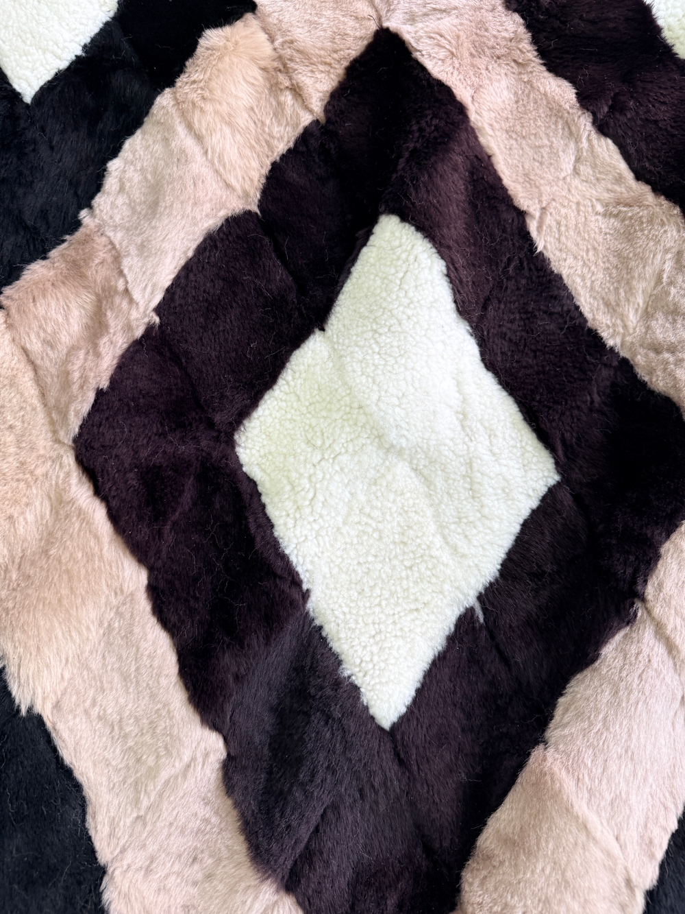 Покрывало меховое ковер из шкуры овчины