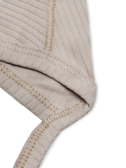 Чепчик Швы наружу Рубчик Светлый кофе RinaAmari