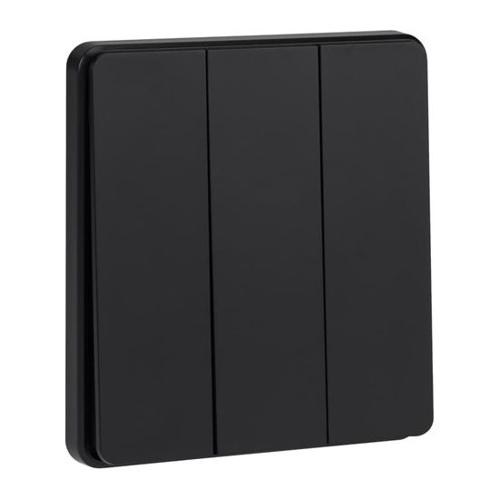 Выключатель ROUND 3 кл 10А с/у оникс KRANZ